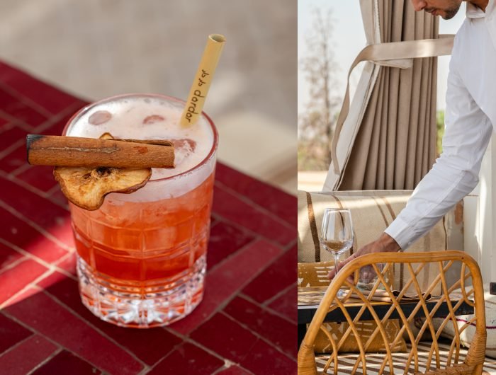 Rooftop food and cocktail Marrakech with panoramic views at Dardar Rooftop